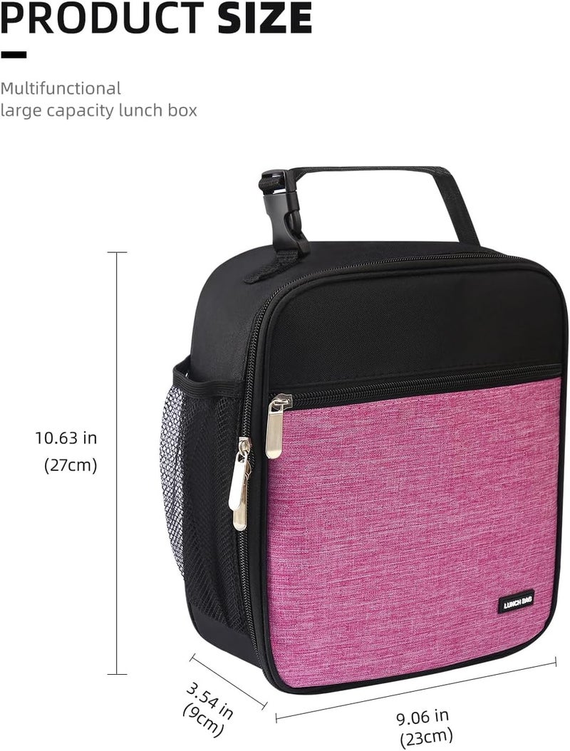 Lovoeo AYEANY Lunch box Lunch bag for men women Lunchbox Lunch bags Insulated Lunch bag Lunch box cooler (Thicken purple), Large - Image 2